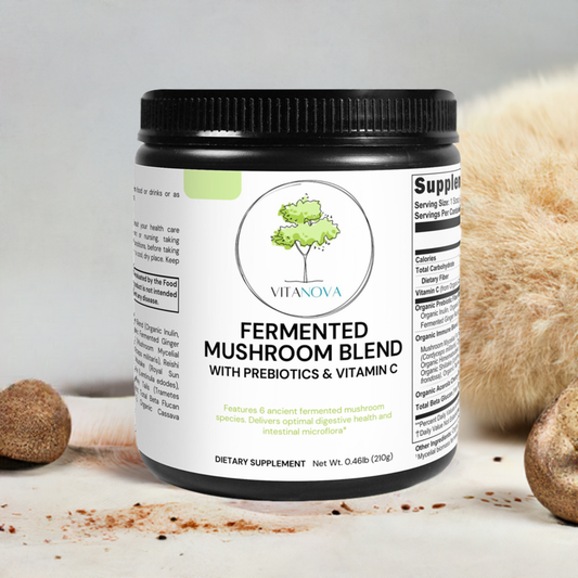 VitaNova Fermented Mushroom Superfood Powder - Enhance Energy & Digestion - VitaNova