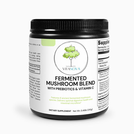VitaNova Fermented Mushroom Superfood Powder - Enhance Energy & Digestion - VitaNova