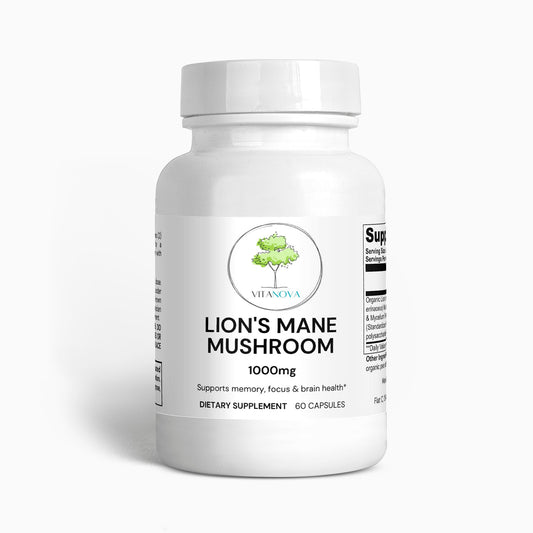 VitaNova Organic Lion’s Mane – Cognitive & Stress Support