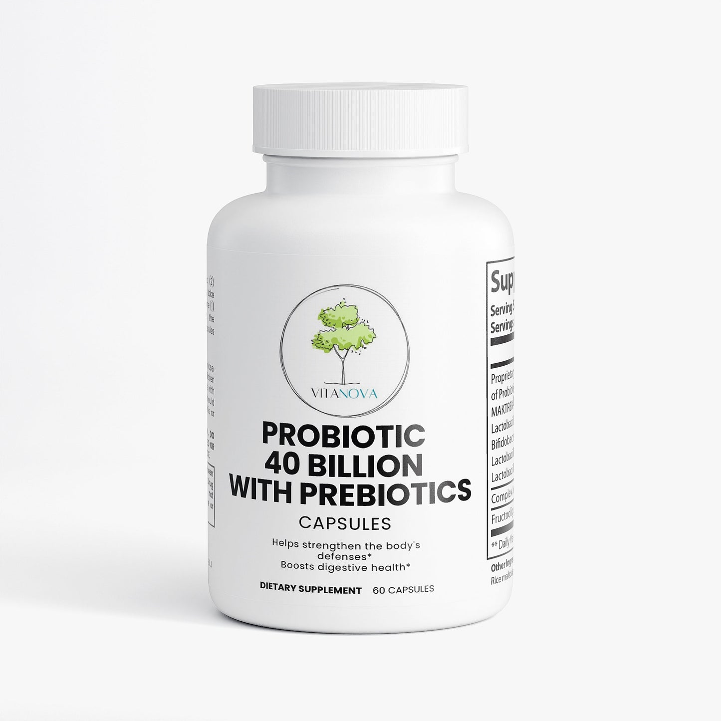 VitaBiotic 40 Billion Probiotic with Prebiotics – 60 Capsules